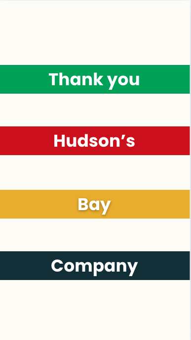 Thank you Hudson's Bay Company. Lisa Goller Marketing. Thumbnail